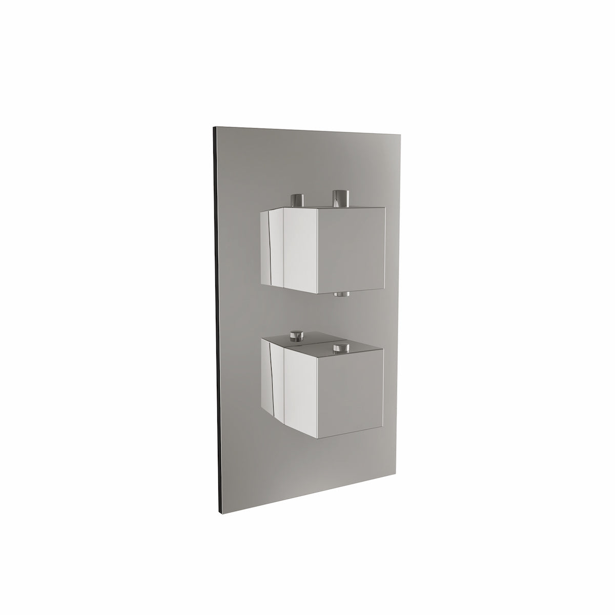 Scudo Twin Square Handle 2 Outlet Concealed Valve Diverter Shower Valve - Chrome