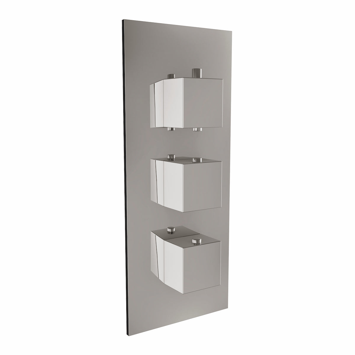 Scudo Triple Square Handle 3 Outlet Concealed Valve Diverter Shower Valve - Chrome