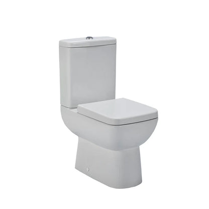 Nuie Ambrose Compact Semi Flush to Wall Toilet, Cistern & Seat