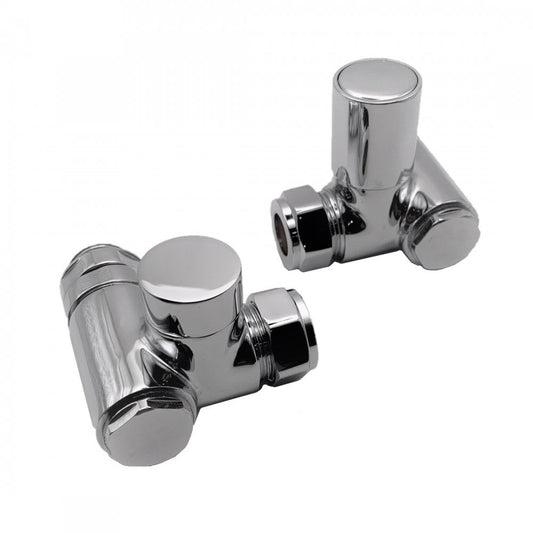 Kartell Dual Fuel Corner Valve 15mm (Pair) - Chrome