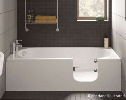 Trojan Cascade Anti-slip base Single/Double Ended Bath with Low threshold door