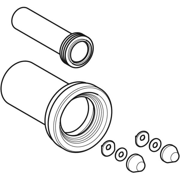 Geberit Duofix 185mm Wall Hung WC Connector Pipe Set