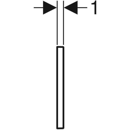 Geberit urinal flushing controls - Type 50