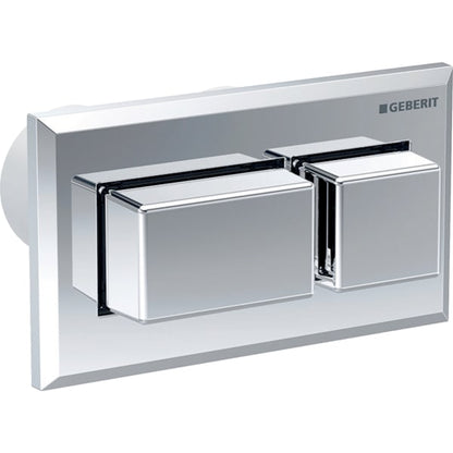 Geberit square remote flush actuation Sigma 8cm pneumatic for dual flush