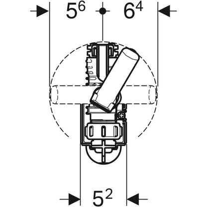 Geberit fill and flush valves for concealed and ceramic cisterns - Type 380AG