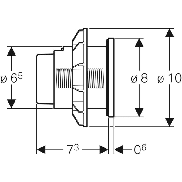 Geberit Type 01 dual flush for furniture