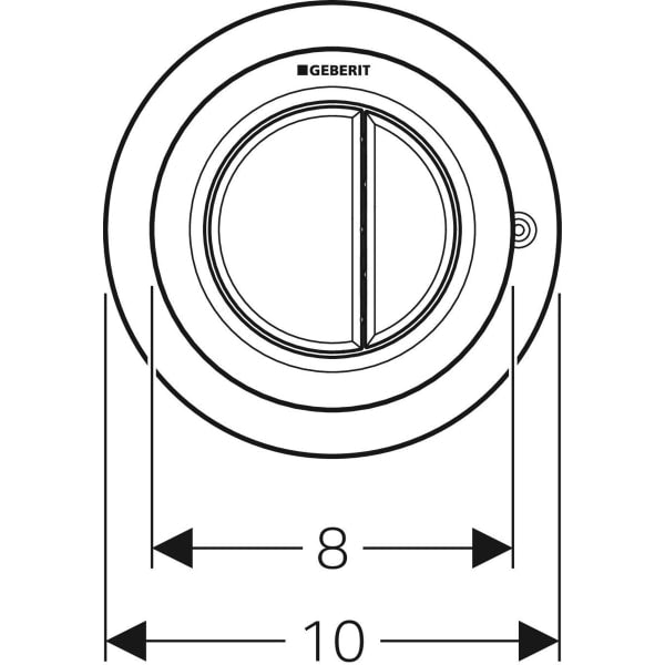 Geberit Type 01 dual flush for furniture