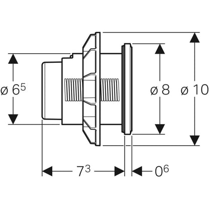 Geberit Type 10 dual flush for furniture