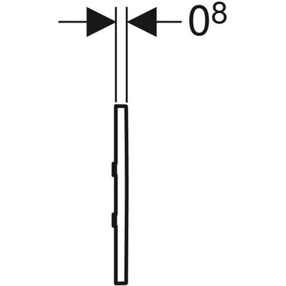 Geberit urinal flushing controls - Type 30 - Battery powered