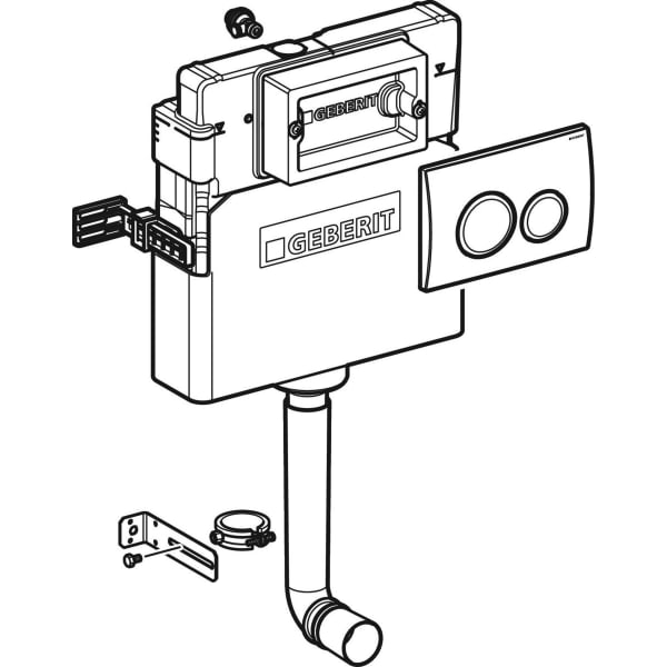 Geberit Delta concealed cistern 12cm 6/3 litres