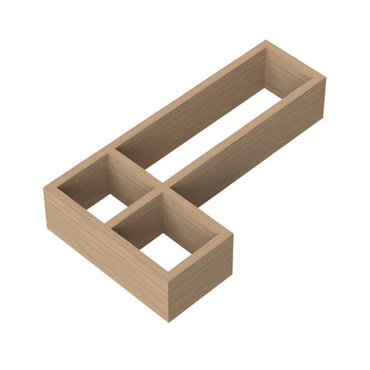 Nuie L-Shaped Bamboo Drawer Organiser