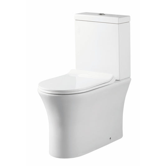 Scudo Deia Rimless Comfort Height Closed Back WC - White