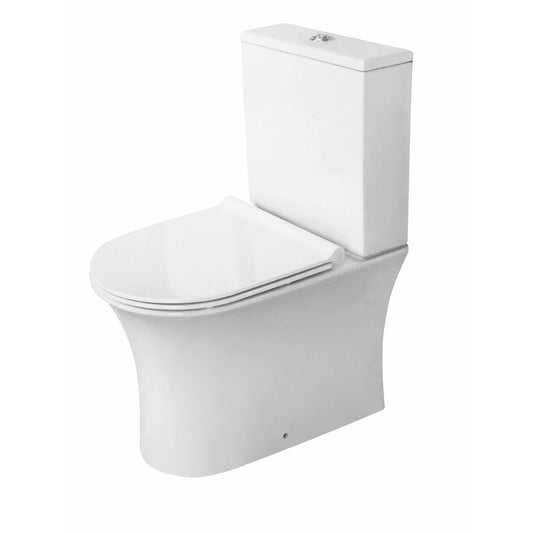 Scudo Deia Rimless Closed Coupled Back WC - White