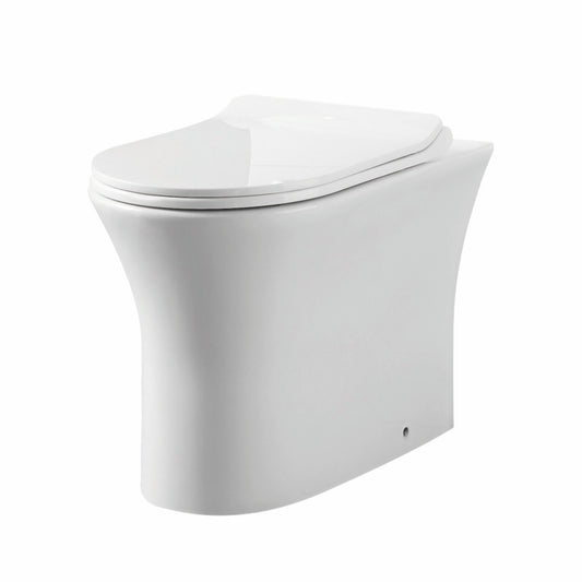 Scudo Deia Rimless Comfort Height Back to Wall WC - White