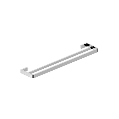 Scudo Delta Wall Mounted Double Towel Rail - Chrome