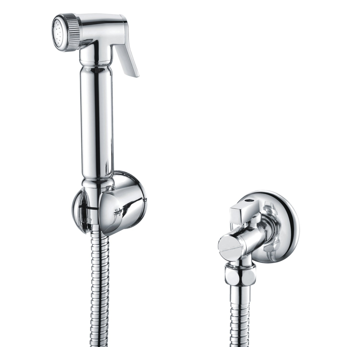 Scudo Douche Handset, Flexi, Holder and Outlet Elbow