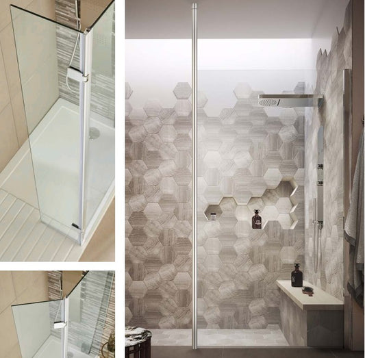 Kartell KV8 Hinged Wetroom Screen 300 x 2000mm