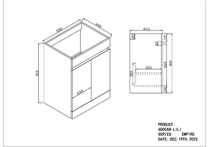 Scudo Empire 590 x 810 x 445mm Floorstanding Unit