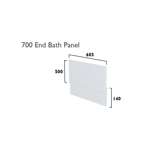 Tavistock Legacy 700mm End Bath Panel