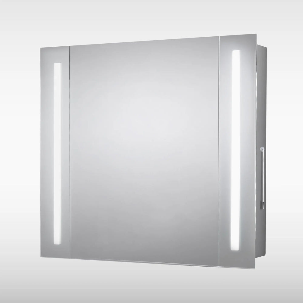 Sensio Aren LED storage Mirror Cabinet withy 2 Glass Shelves