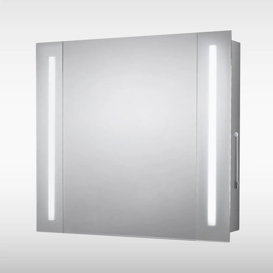 Sensio Aren LED storage Mirror Cabinet withy 2 Glass Shelves