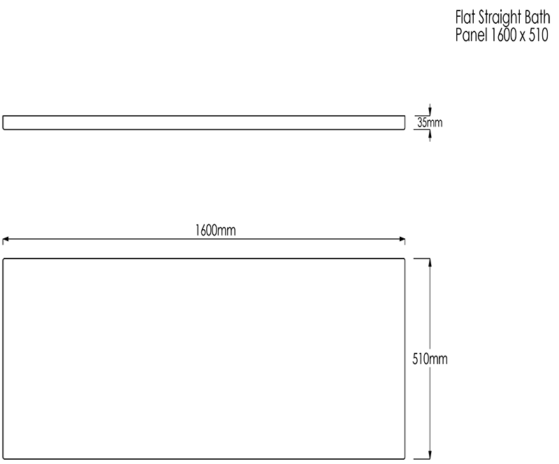 Trojan Flat Rectangular Bath Panels