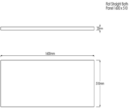 Trojan Flat Rectangular Bath Panels