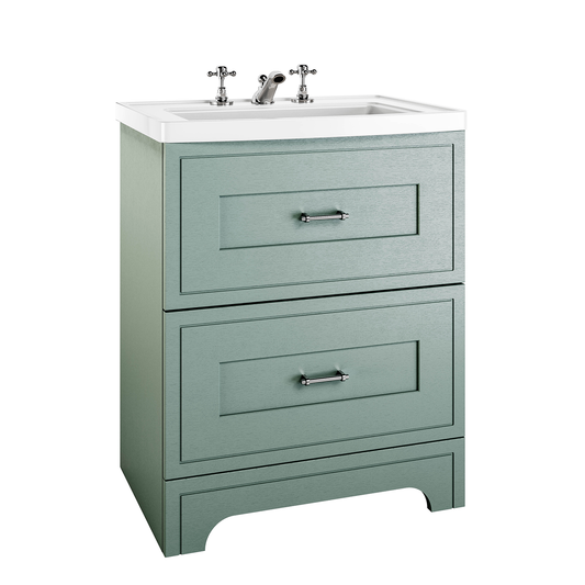 Imperial Fradley Free standing 840 x 685mm 2 drawer Basin vanity