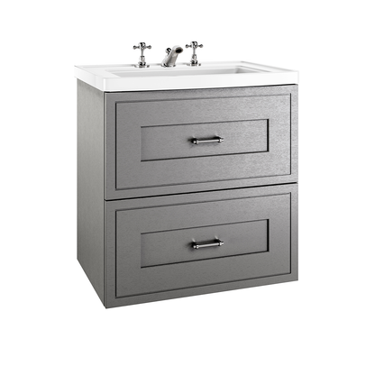 Imperial Fradley 691 x 685mm wall hung 2 drawer Basin vanity