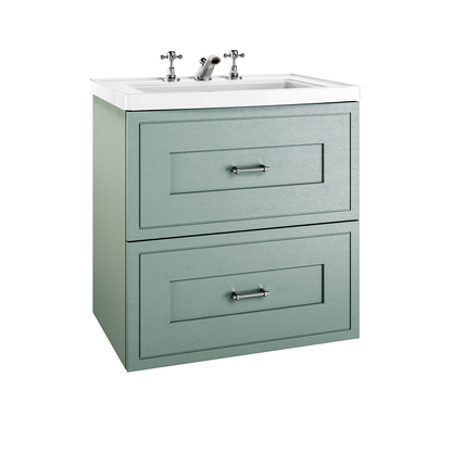 Imperial Fradley 691 x 685mm wall hung 2 drawer Basin vanity