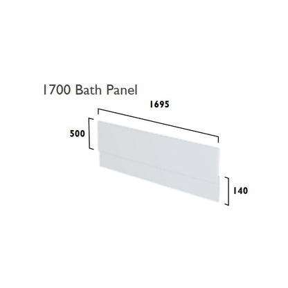 Tavistock Legacy 1700mm Front Bath Panel