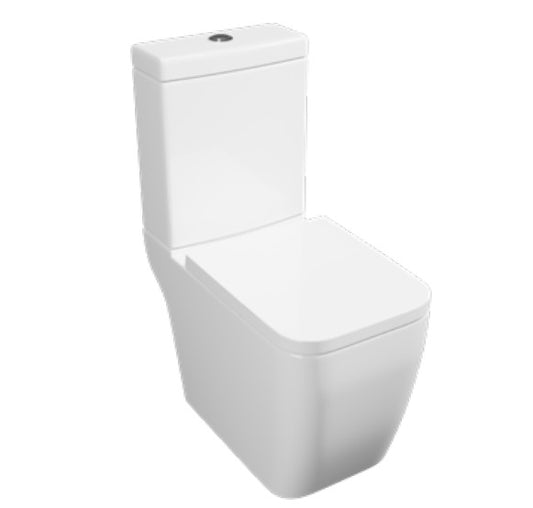 Kartell Genoa Square C/C Rimless (Open Back) Toilet