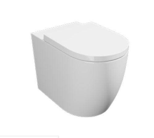 Kartell Genoa Round Rimless Back to Wall Toilet