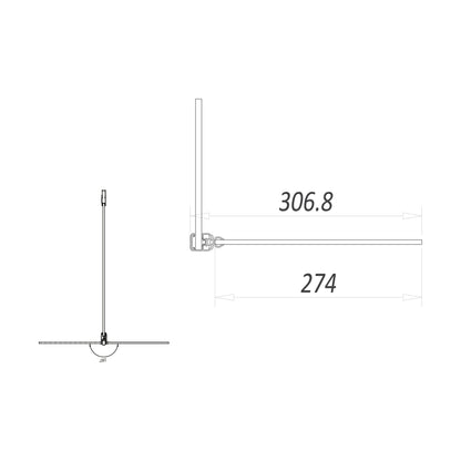 Scudo S8 8mm Gunmetal Flipper Panel - Gunmetal