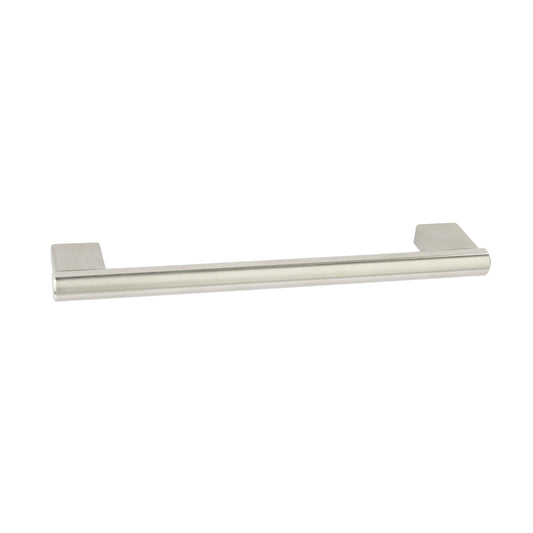 Scudo Round Keyhole Bar Handle - Brushed Steel