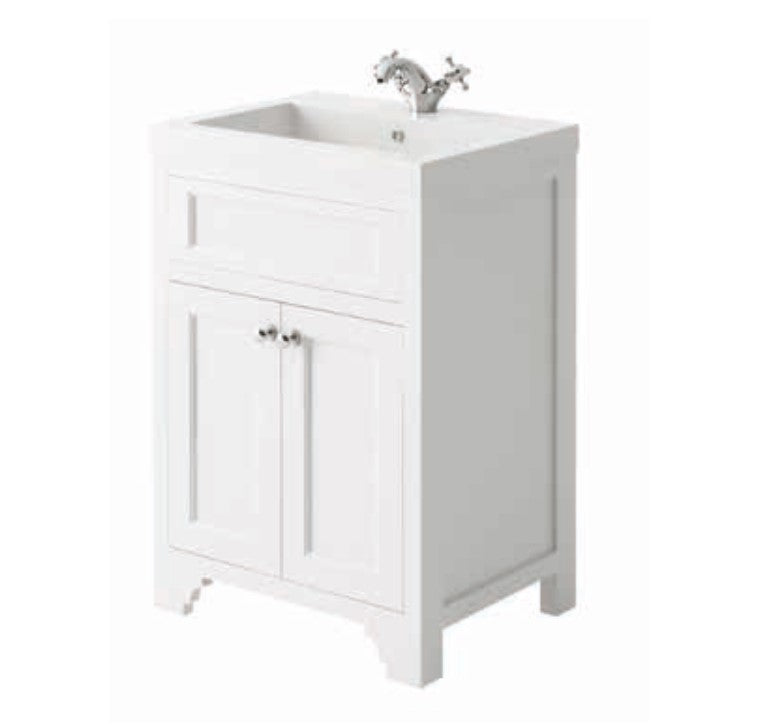 Harrogate Ripley 600mm Vanity Unit and Ceramic Basin