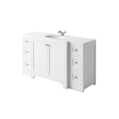 Harrogate Brunswick 1500mm Vanity Unit and Central Ceramic Basin