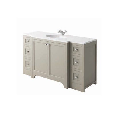 Harrogate Brunswick 1500mm Vanity Unit and Central Ceramic Basin