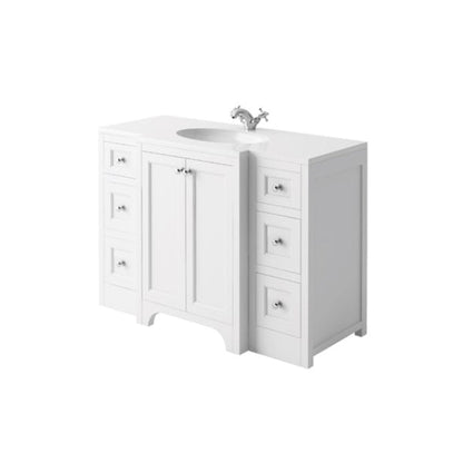 Harrogate Brunswick 1200mm Vanity Unit and Central Ceramic Basin