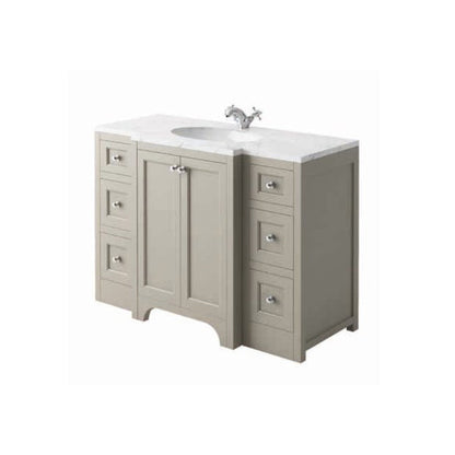 Harrogate Brunswick 1200mm Vanity Unit and Central Ceramic Basin