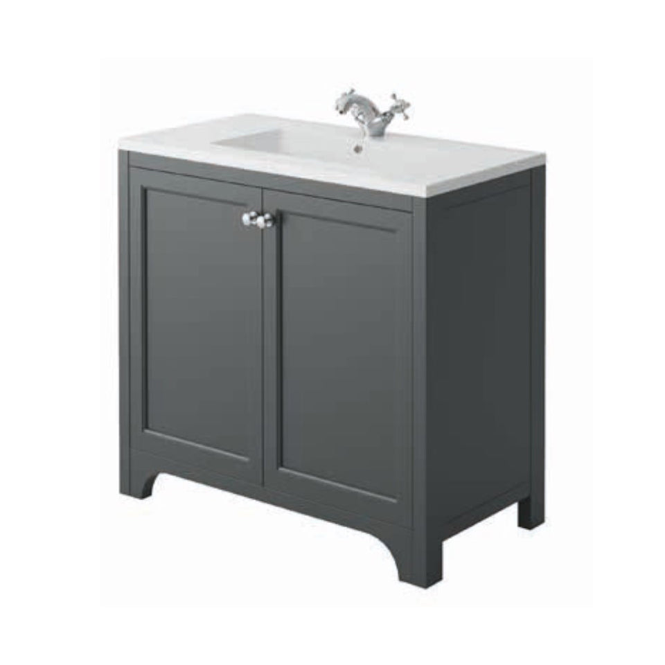 Harrogate Brunswick 600/900mm Vanity Unit and Ceramic Basin