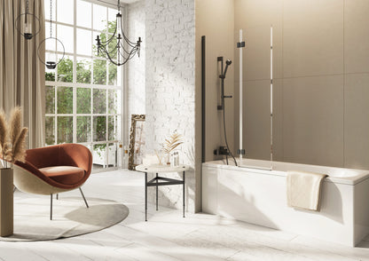 Scudo Thalia 900 x 1500mm Inward Opening Bath Screen