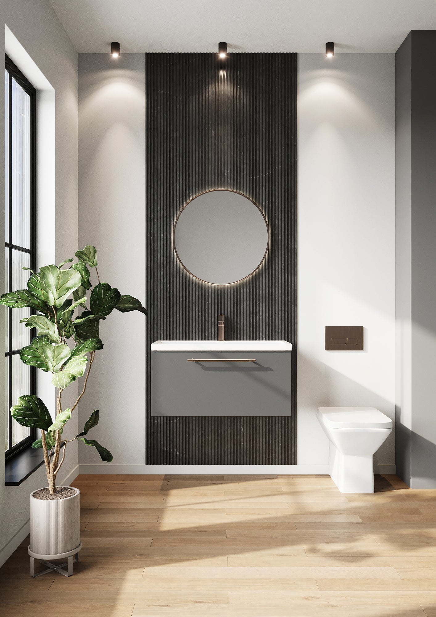 Scudo Muro PLUS Wall Hung Basin Cabinet