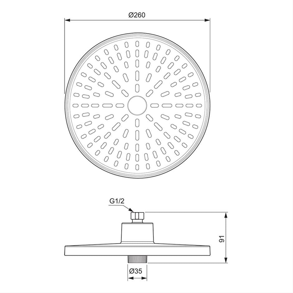 Ideal Standard Idealrain ALU+ Showerhead