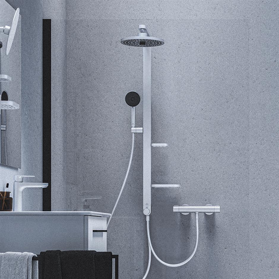 Ideal Standard Ceratherm ALU+ Shower Diverter System and Shelves