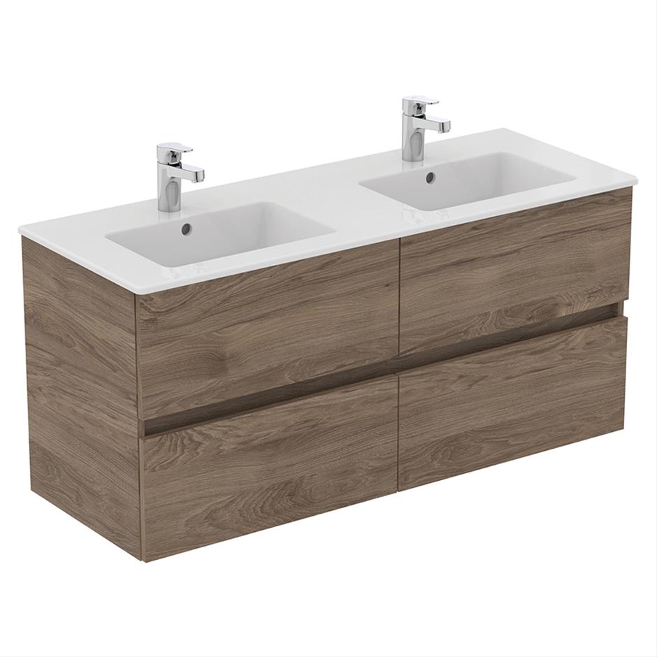 Ideal Standard Eurovit+ Mounted 4 Drawer Vanity Unit - 1200mm