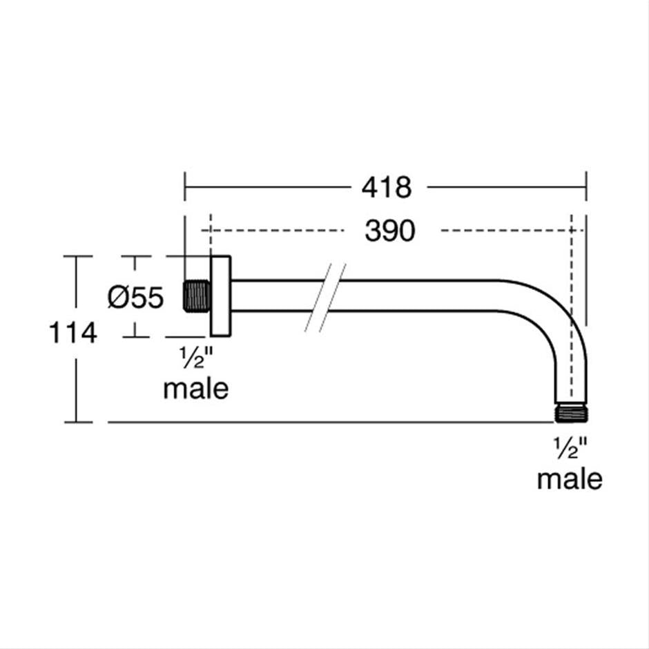 Ideal Standard Idealrain Wall Arm 400mm