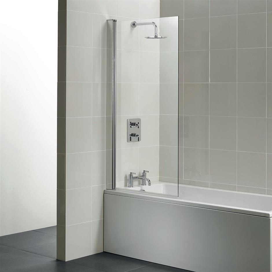 Ideal Standard 850mm Angle Bathscreen - Clear Glass