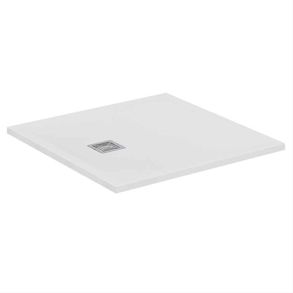 Ideal Standard UltraFlat S+ Square Shower Trays with SS Waste cover