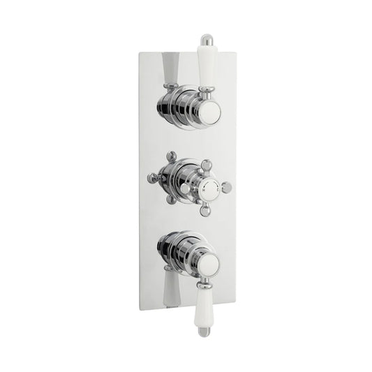 Nuie Victorian Traditional Triple Concealed Thermostatic Shower Valve